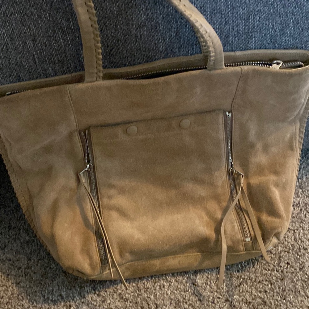 All saints suede bag